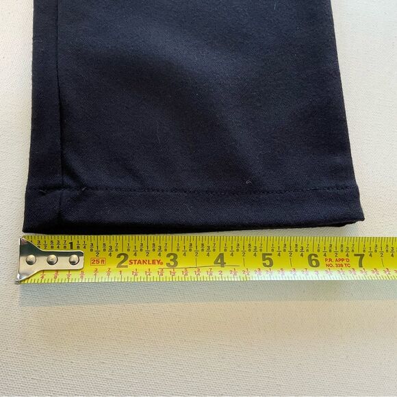 NWT VDP Club Lambs Wool Trouser Pants Women’s S Navy Rhinestone Logo Ankle ITALY - Picture 13 of 13